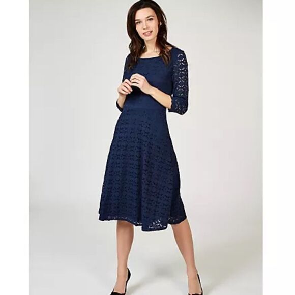 Ronni Nicole Dresses & Skirts - Brand new with Tags Ronni Nicole 3/4 Sleeve Lace Fit‎ and Flare Midi Dress 12